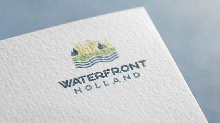 Waterfront Holland Logo Mockup