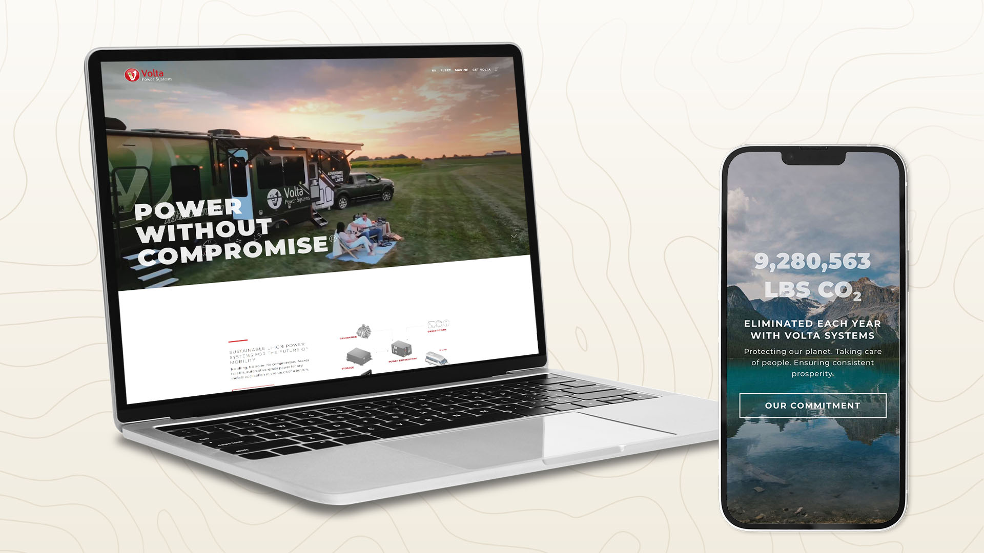 Volta - Website Mockup